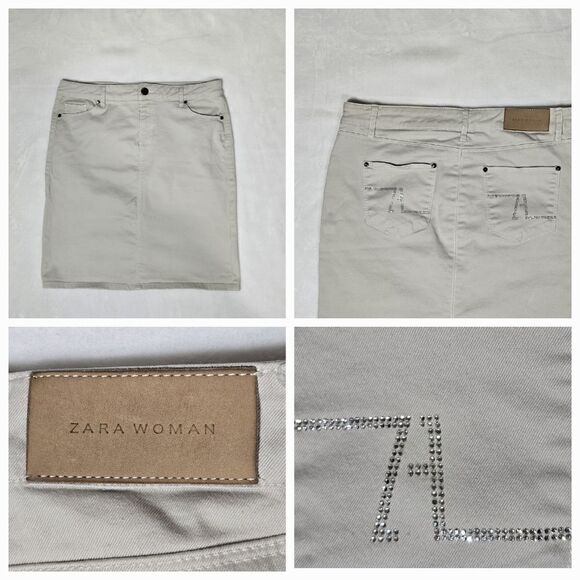 Zara Dresses & Skirts - Zara women, tan skirt, size 8